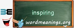 WordMeaning blackboard for inspiring